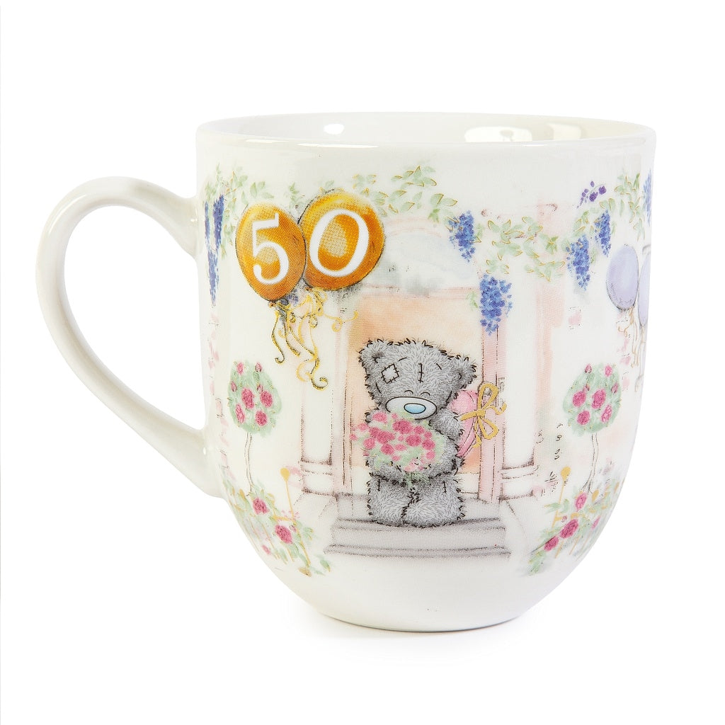 M2U Teddy 50th Birthday Mug