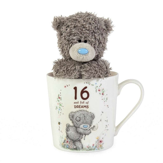 M2U 16th Birthday Mug & Teddy
