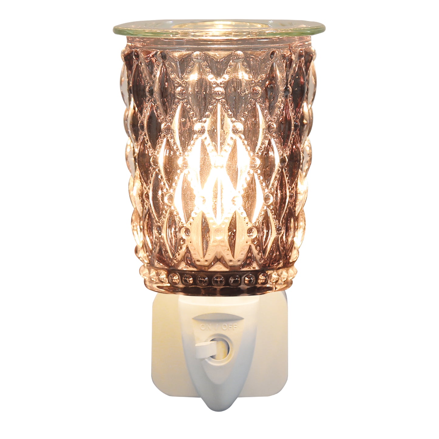 Black Cut Glass Plugin Wax Melter