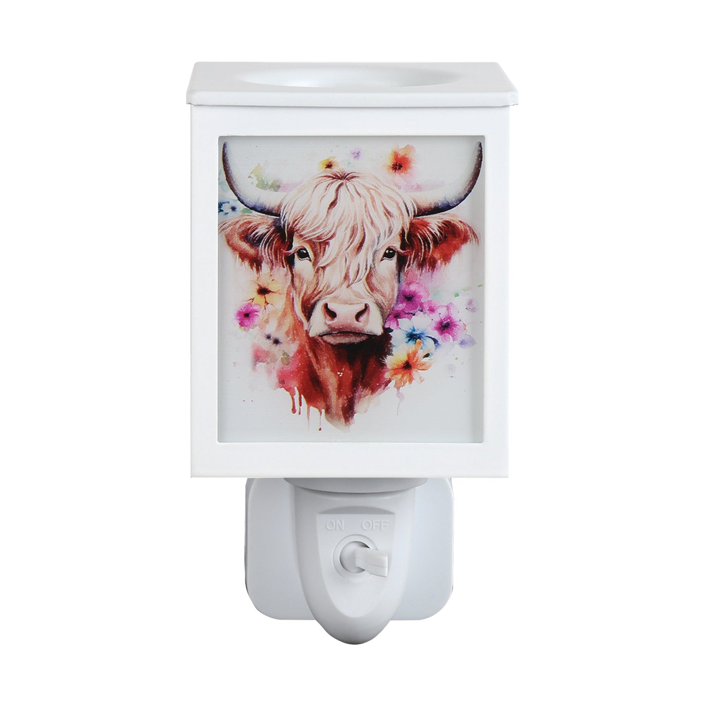 Plug In Wax Melter Highland Cow 14cm