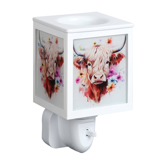 Plug In Wax Melter Highland Cow 14cm