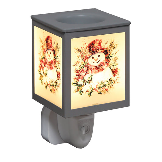 Plug In Wax Melter Xmas Snowman 14cm
