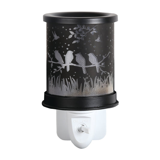 Plug In Wax Melter Silhouette Birds 13cm