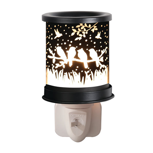 Plug In Wax Melter Silhouette Birds 13cm