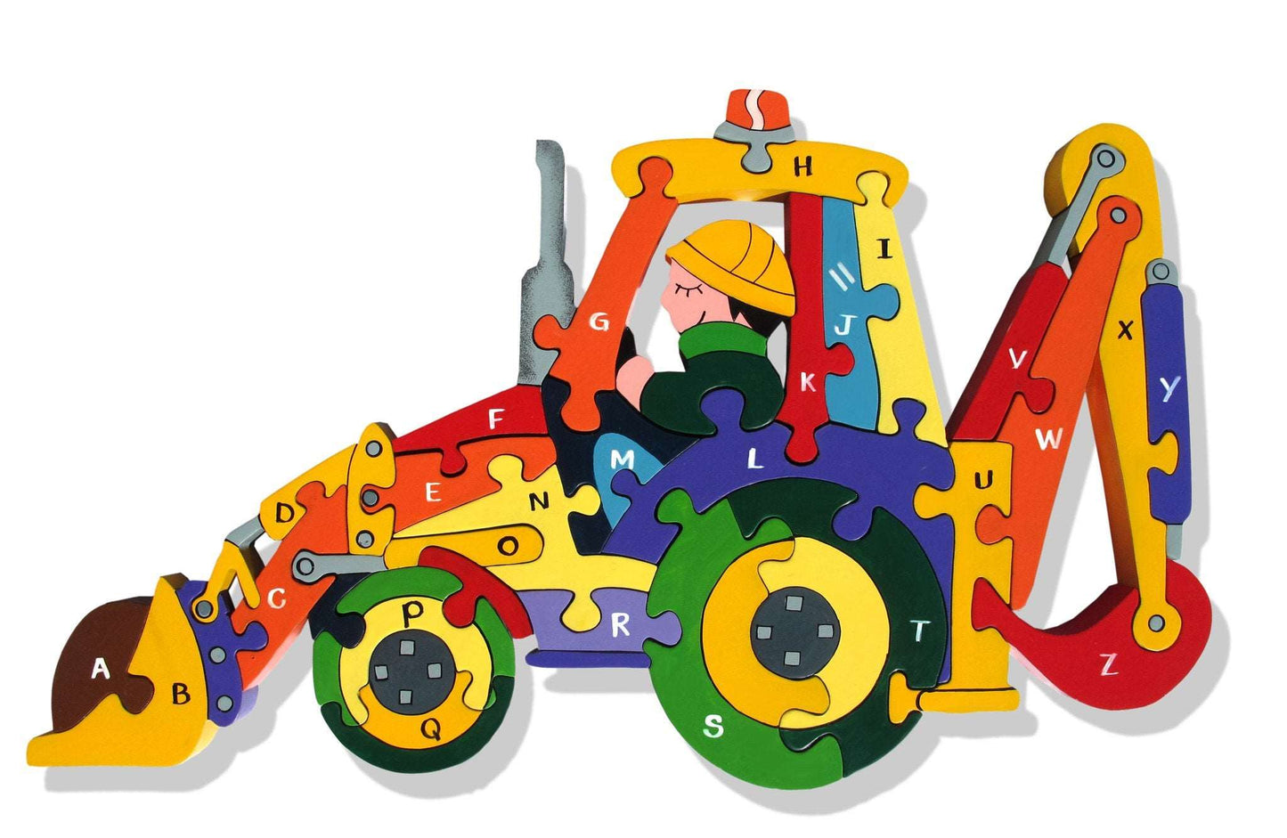 AJ Alphabet Backhoe Jigsaw