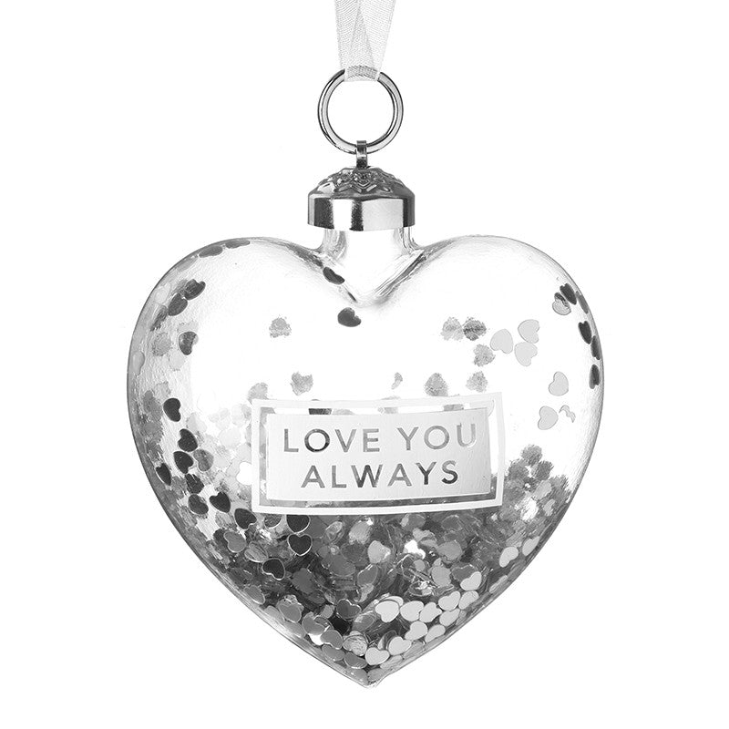 HS Love You Always Heart Glass