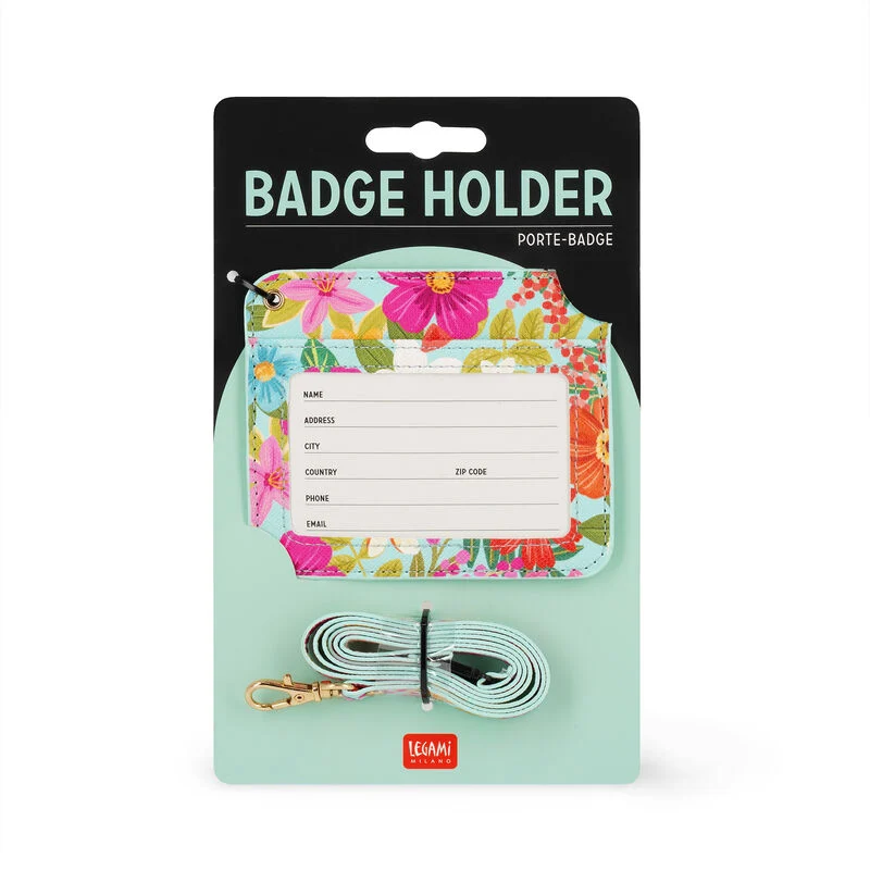 LEG Badge Holder - Flowers
