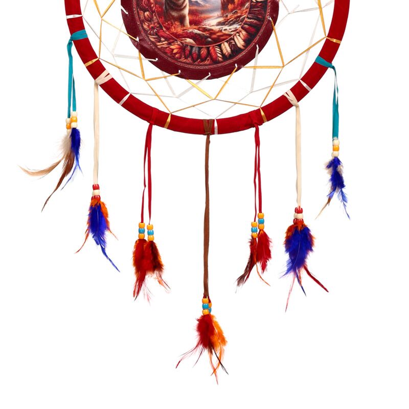 PK Autumnal Wolf Dreamcatcher 33cm