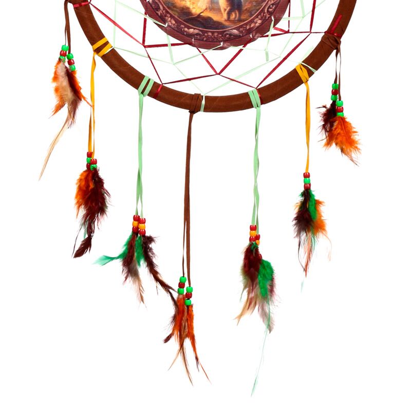 PK Dream Wolf & Cub Dreamcatcher 33cm