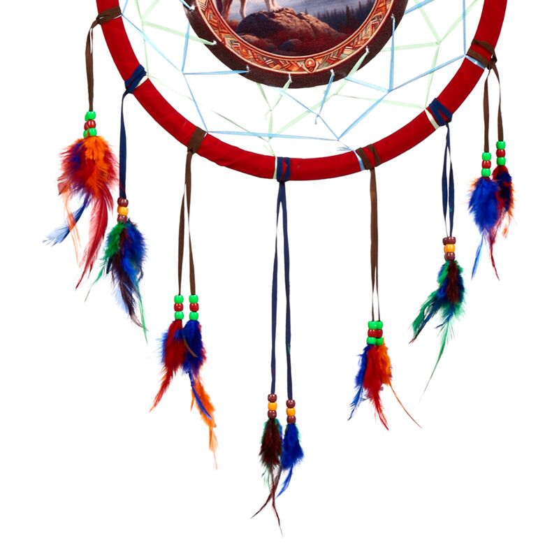 PK Mountain Wolf Dreamcatcher 33cm