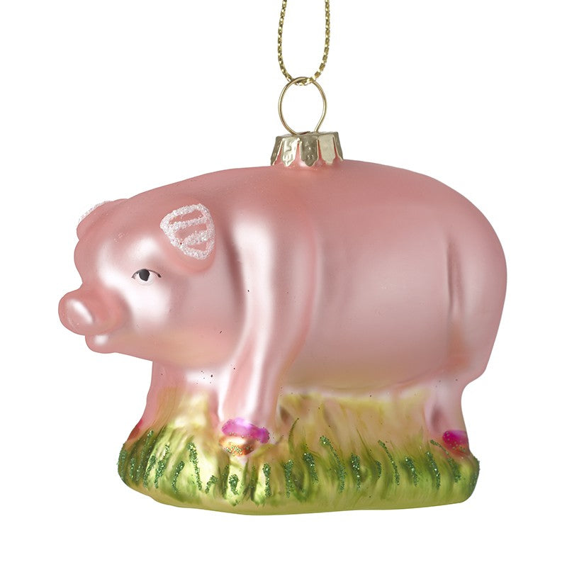 HS Pink Glass Pig