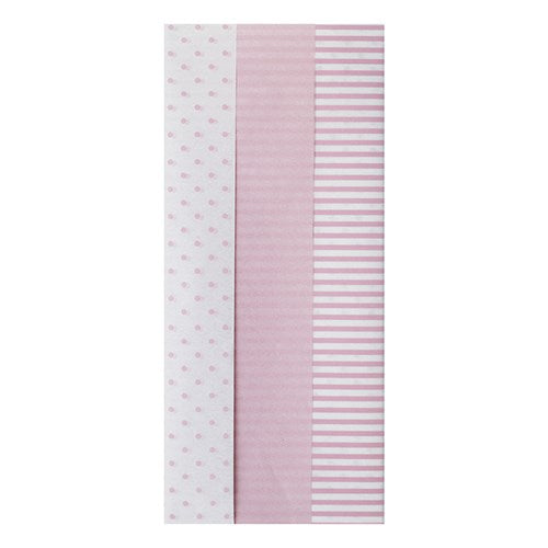 JD 6 Sheet Tissue Paper Pink Pattern