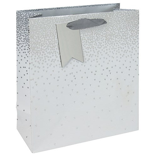 JD White Star Ombre Gift Bag Med