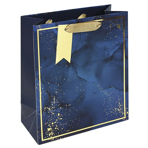 JD Blue Marble Gift Bag Med