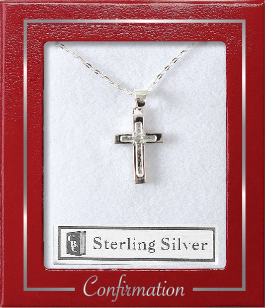Silver Necklet with Open Cross