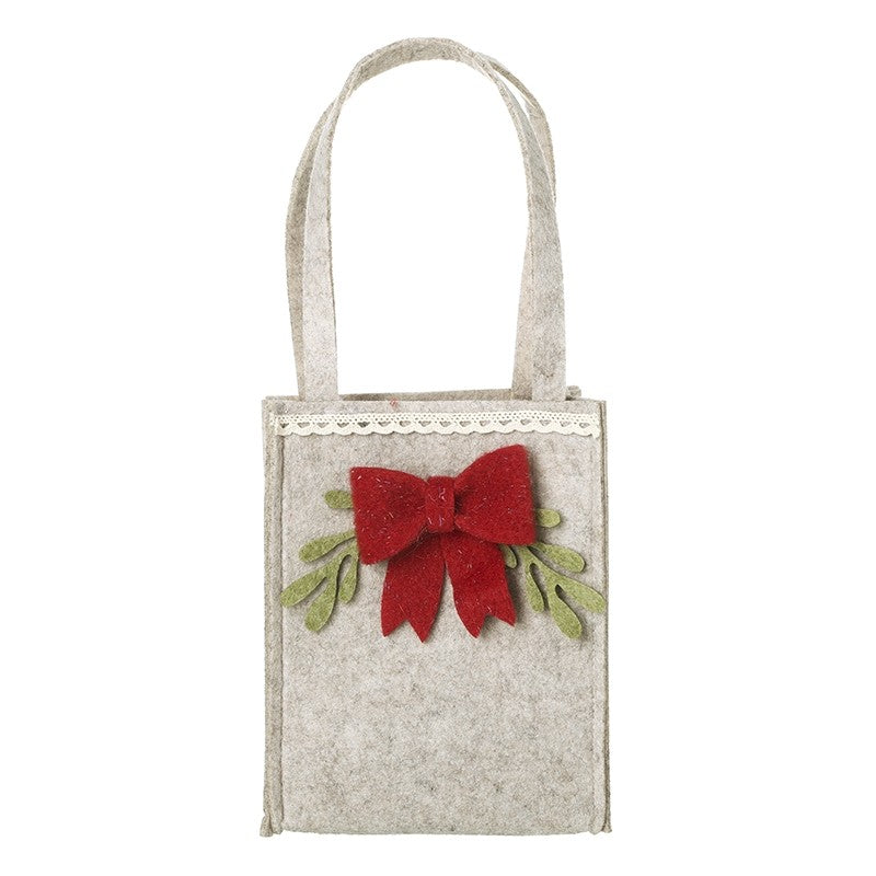 HS Felt Bag With Bow Large