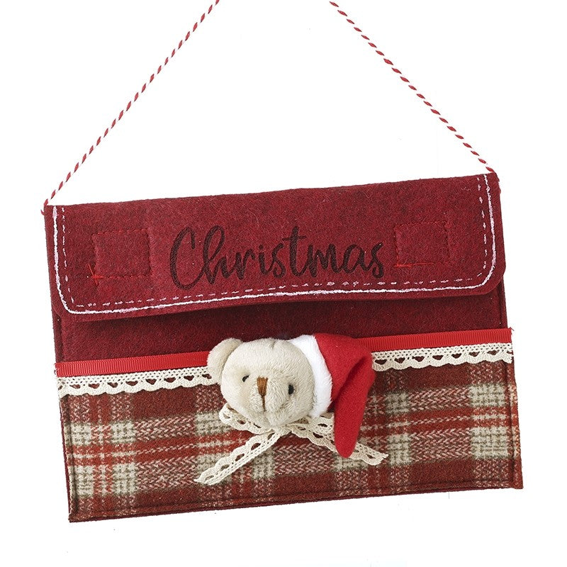 HS Red Christmas Purse With Santa