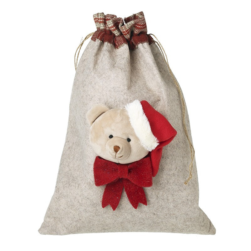 HS Santa Hat Teddy Sack