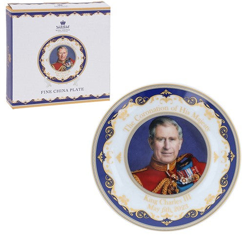 King Charles III Coronation Mini Plate 4.5"