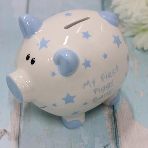 JD My First Piggy Bank Blue