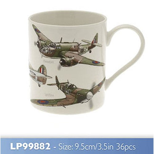 JD Mens Classic Boxed Mug War Plane