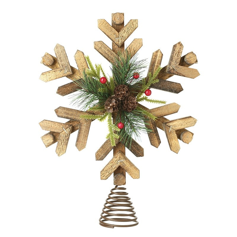 HS Wooden Snowflake Topper