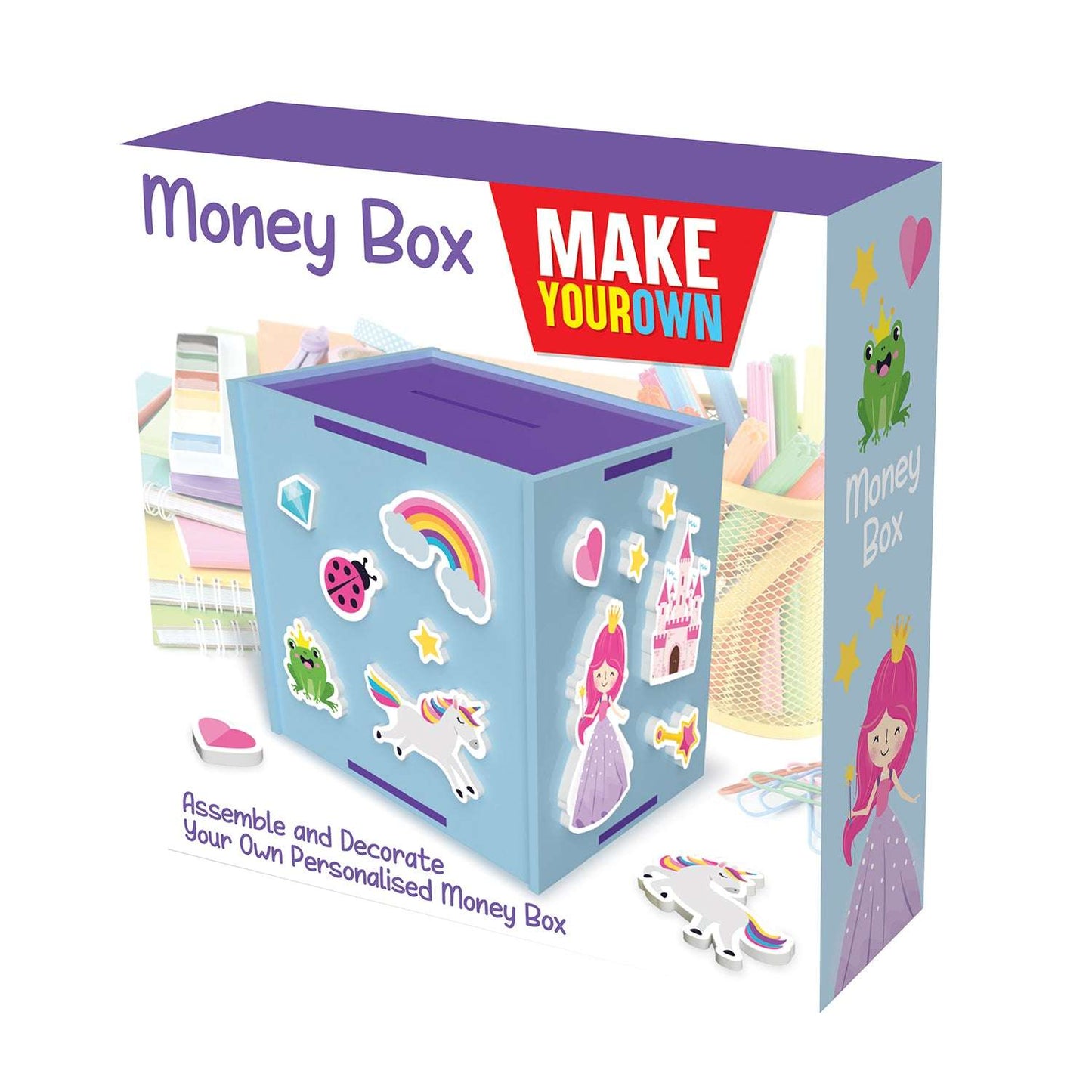 GJ Make Your Own Moneybox: Blank Purple*