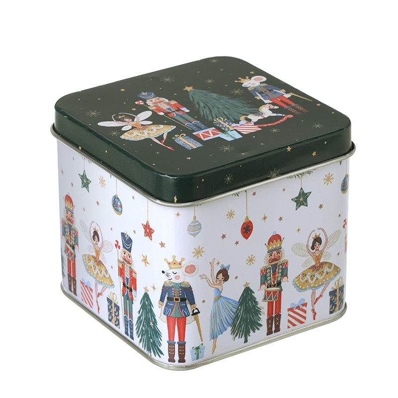 HS Nutcracker & Ballerina Square Tin