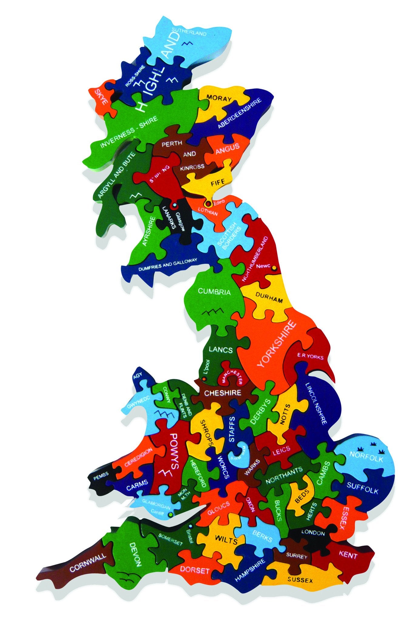 AJ Map Of Britain