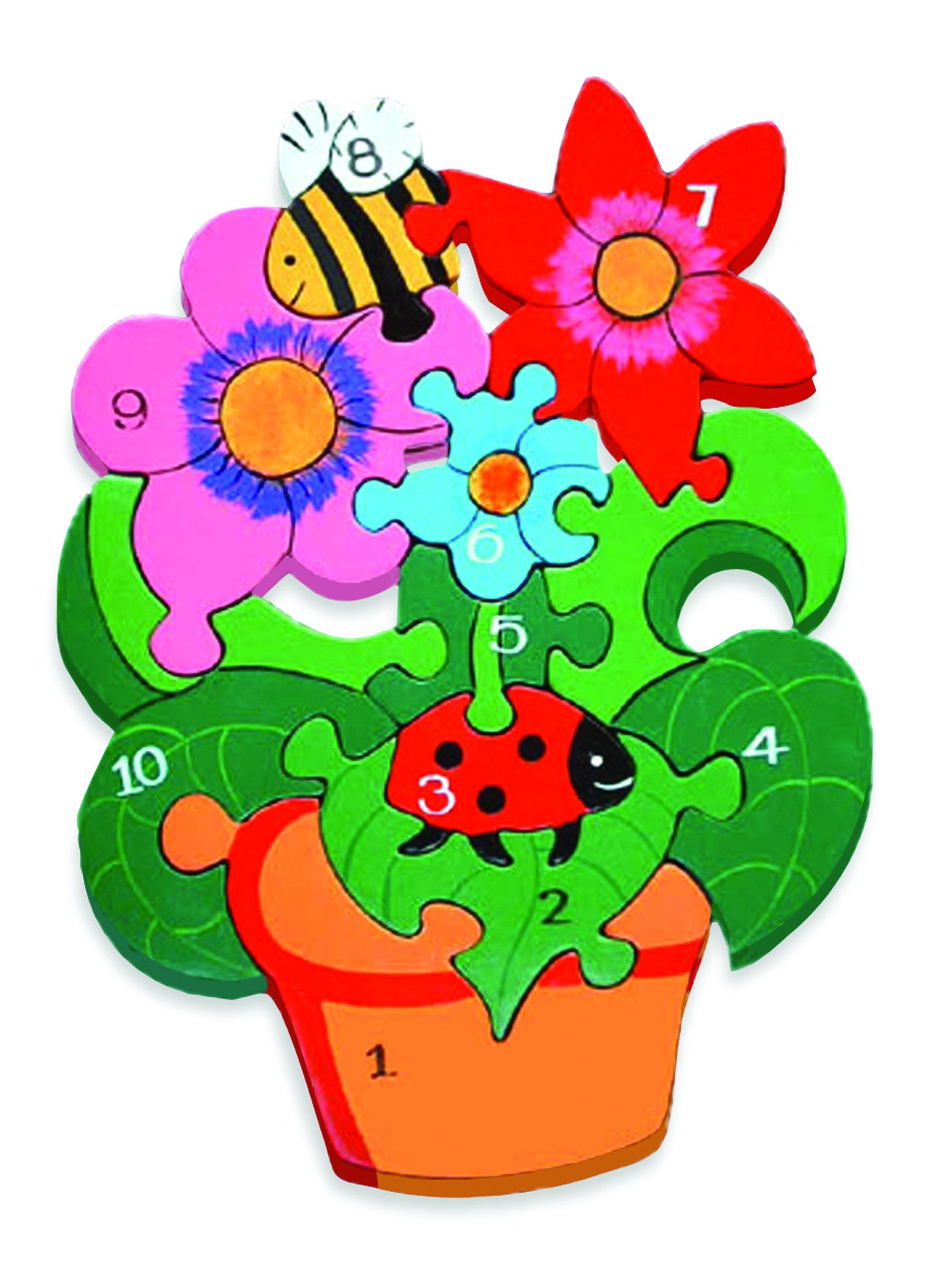 AJ Number Flowerpot Jigsaw