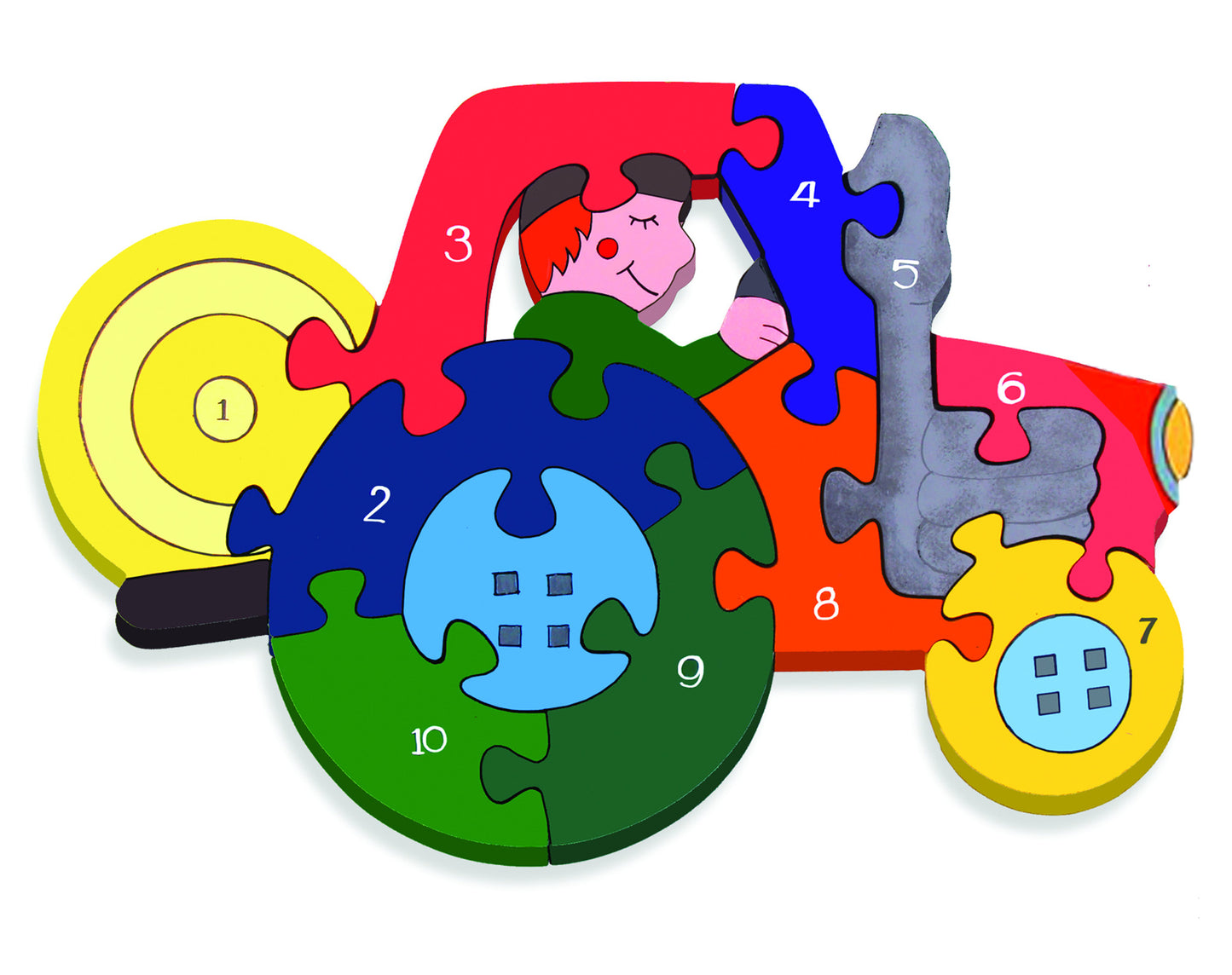 AJ Number Tractor Jigsaw