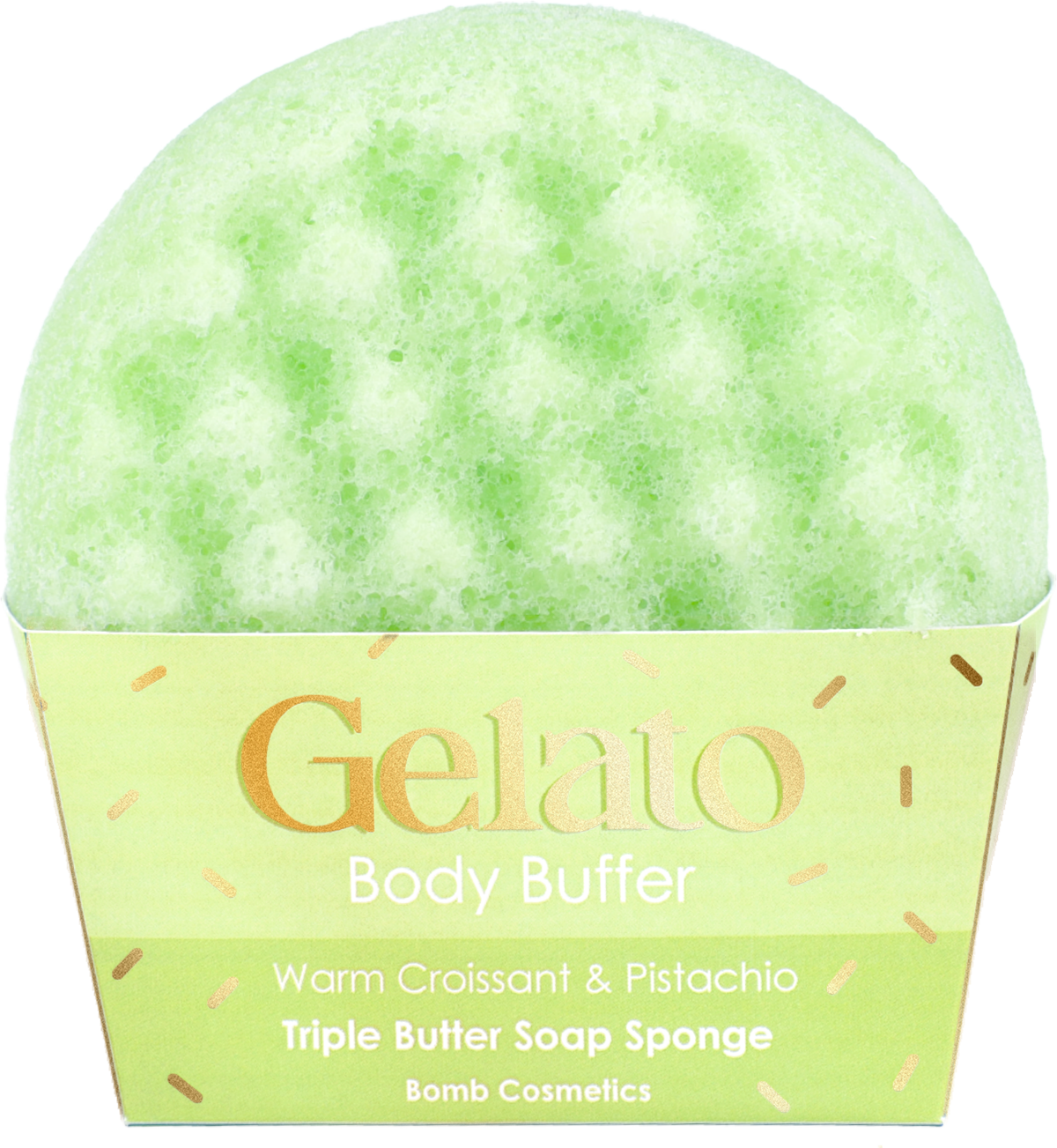 BC Gelato Croissant & Pistachio Body Buffer Sponge