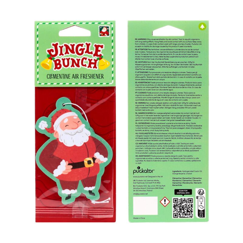 PK Clementine Jingle Bunch Christmas Santa Air Freshener