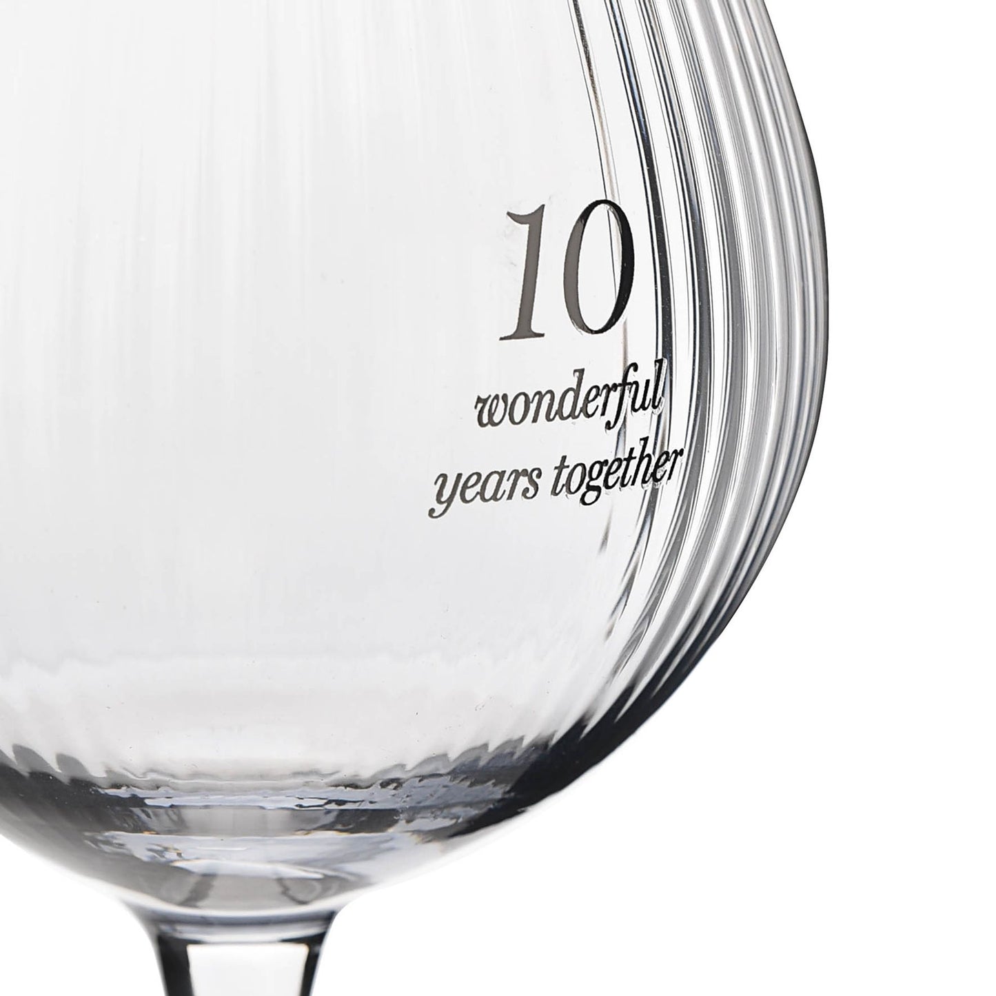 WDP Amore Set of 2 Gin Glasses - 10th Anniversary