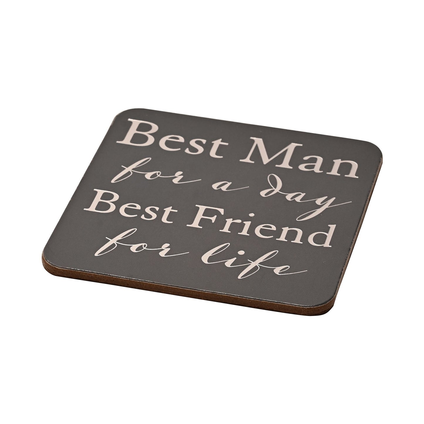 WDP Glass and Coaster Set - Best Man