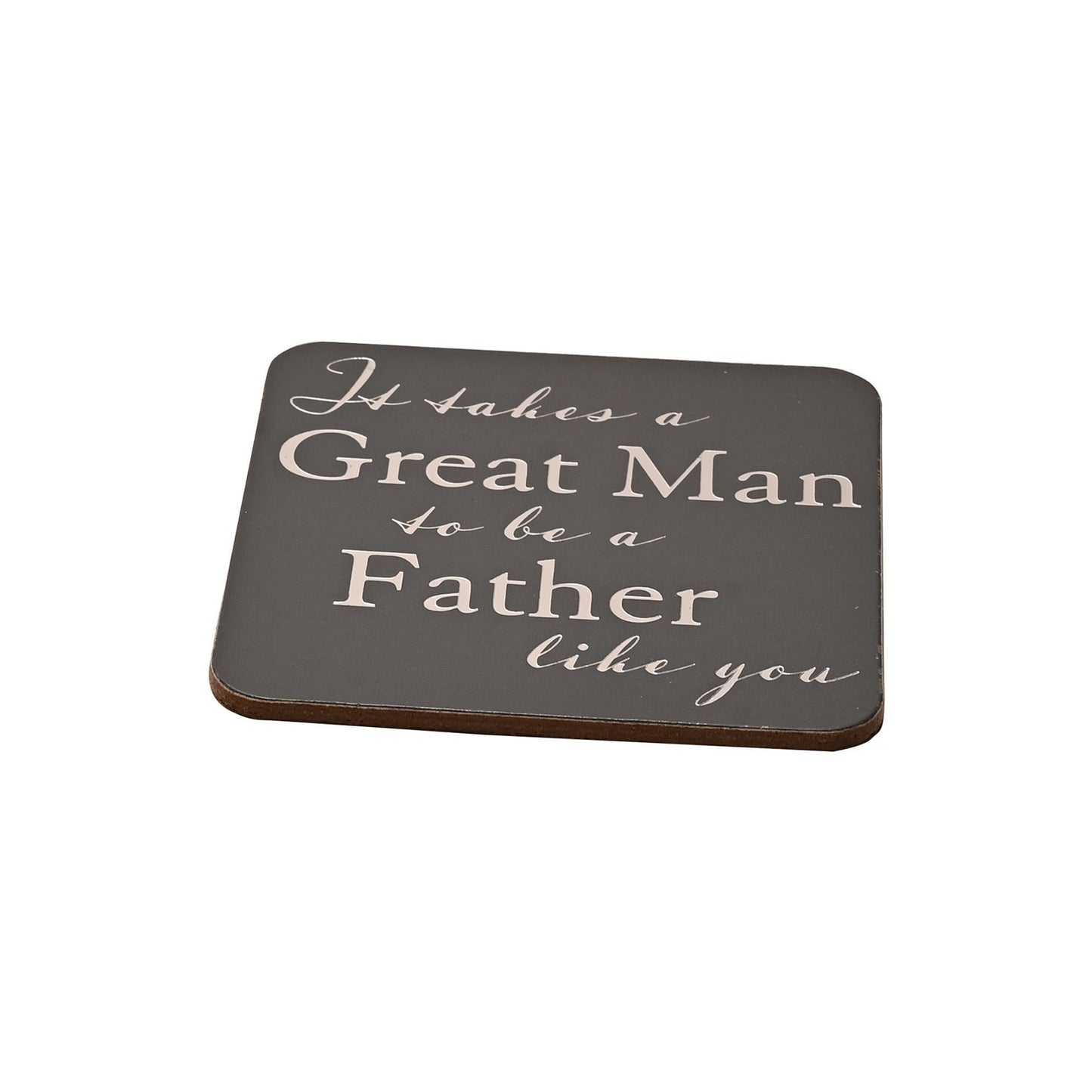 WDP Glass and Coaster Set - Father Groom