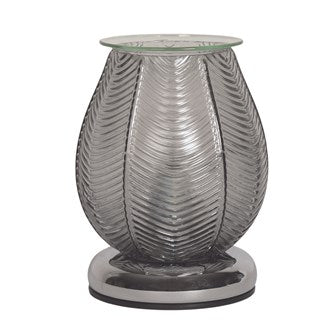 Ribbed Lustre Electric Burner - Grey