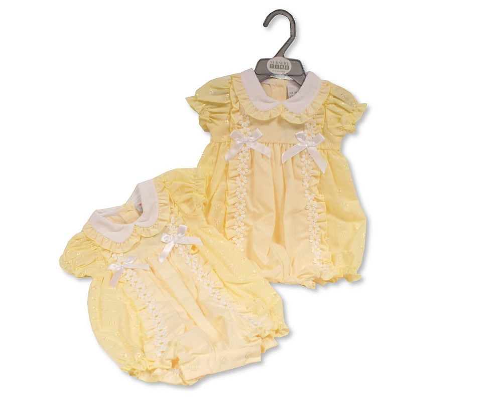 SB Baby Girl Romper Yellow Daisies