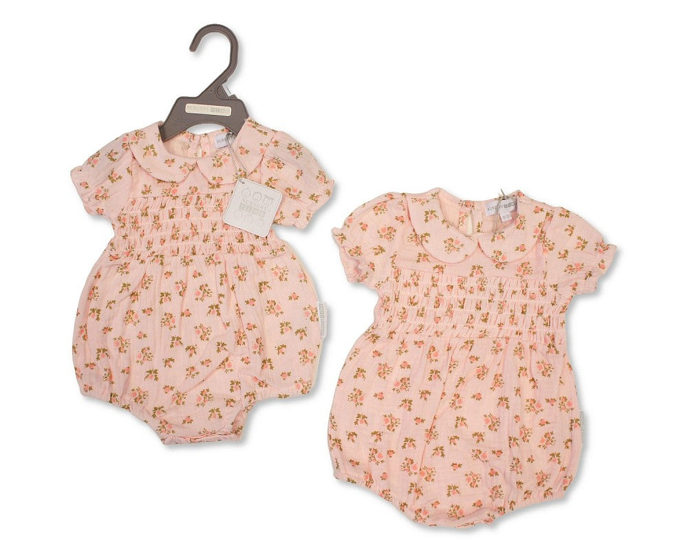 SB Baby Girls Romper - Pink Roses