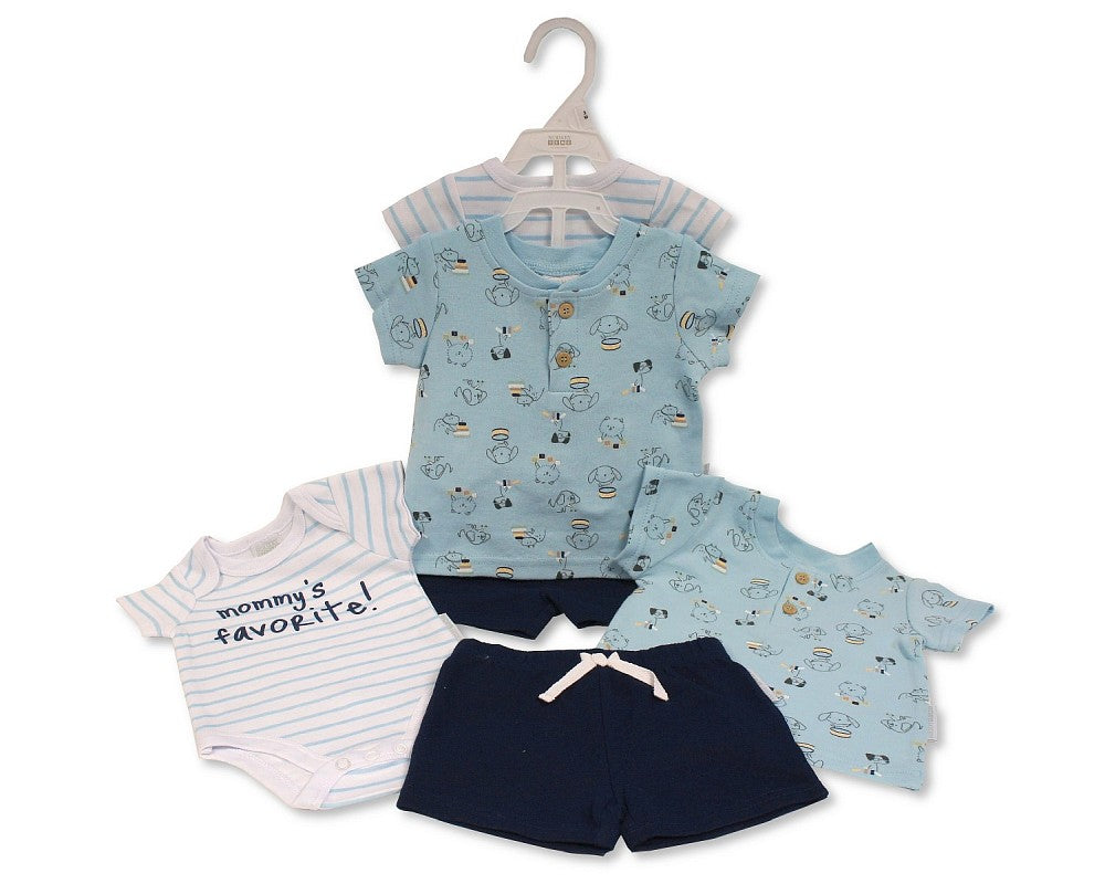 SB Baby Boys 3 pcs Shorts Set - Puppy Mum