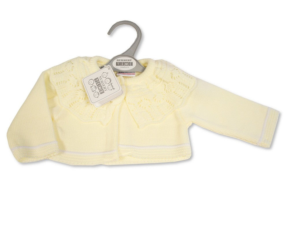 SB Baby Girl Bolero Cardigan Lemon