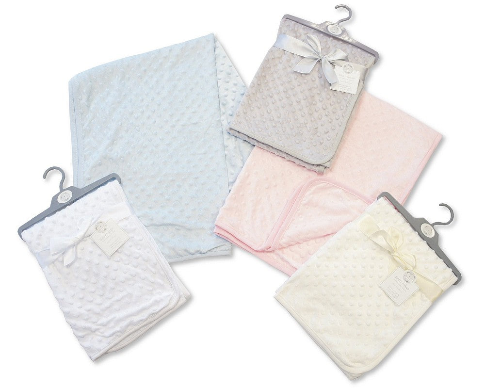 SB Baby Velour Bubble Wrap w/Cotton Back Asst Whit