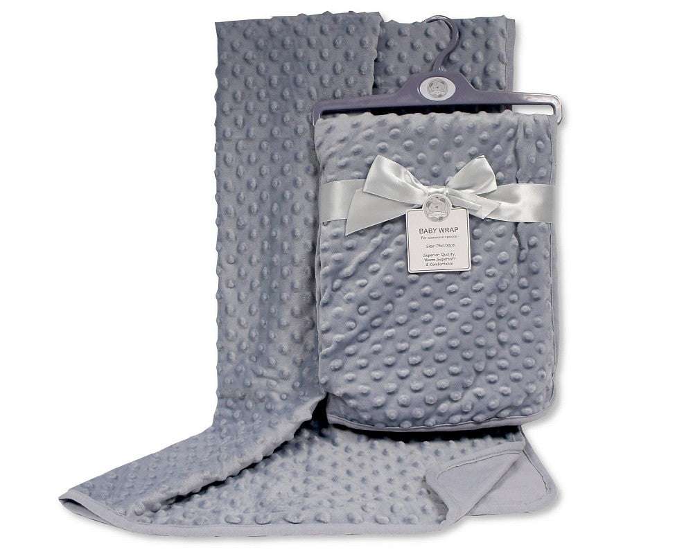 SB Baby Velour Bubble Wrap w/Cotton Back Asst Whit