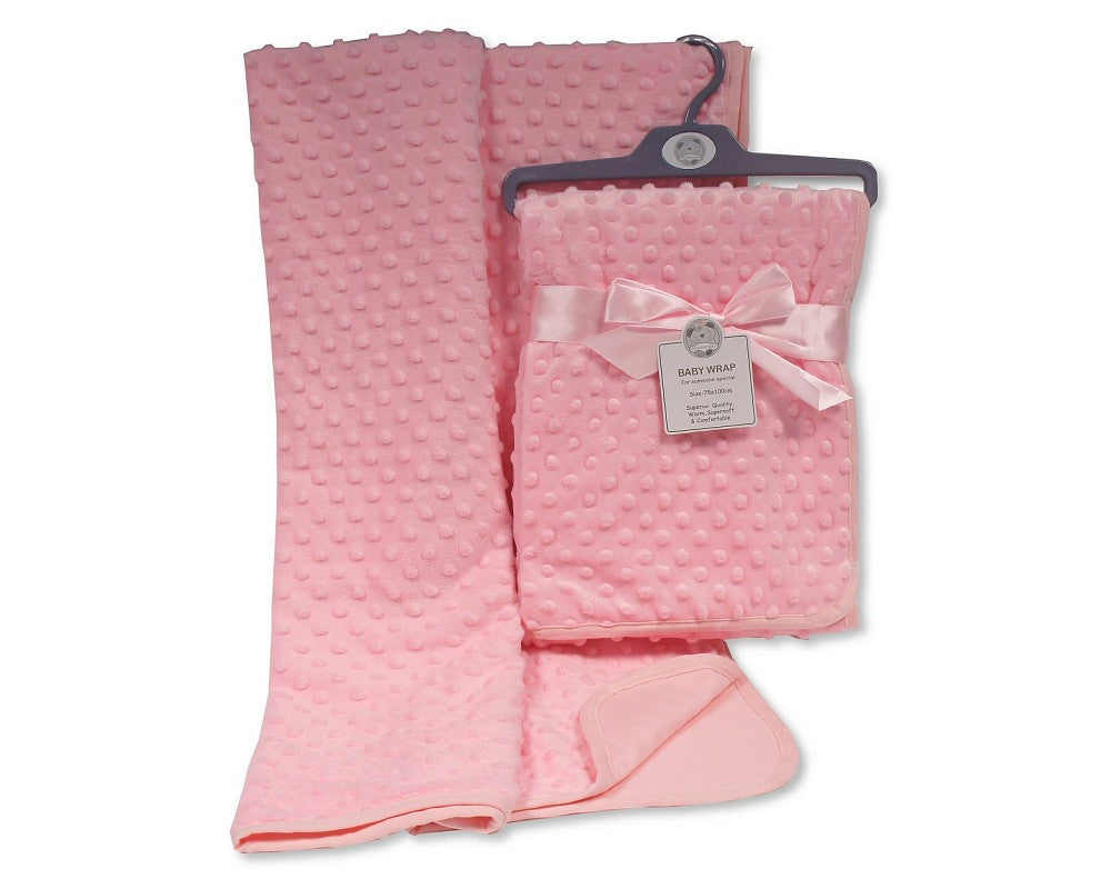 SB Baby Velour Bubble Wrap w/Cotton Back Asst Whit