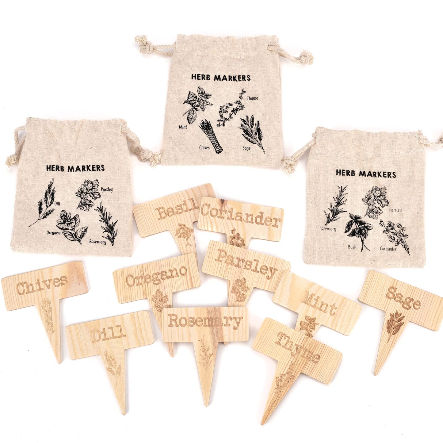 WDP Mums Garden Herb Marker 4 Markers Pe