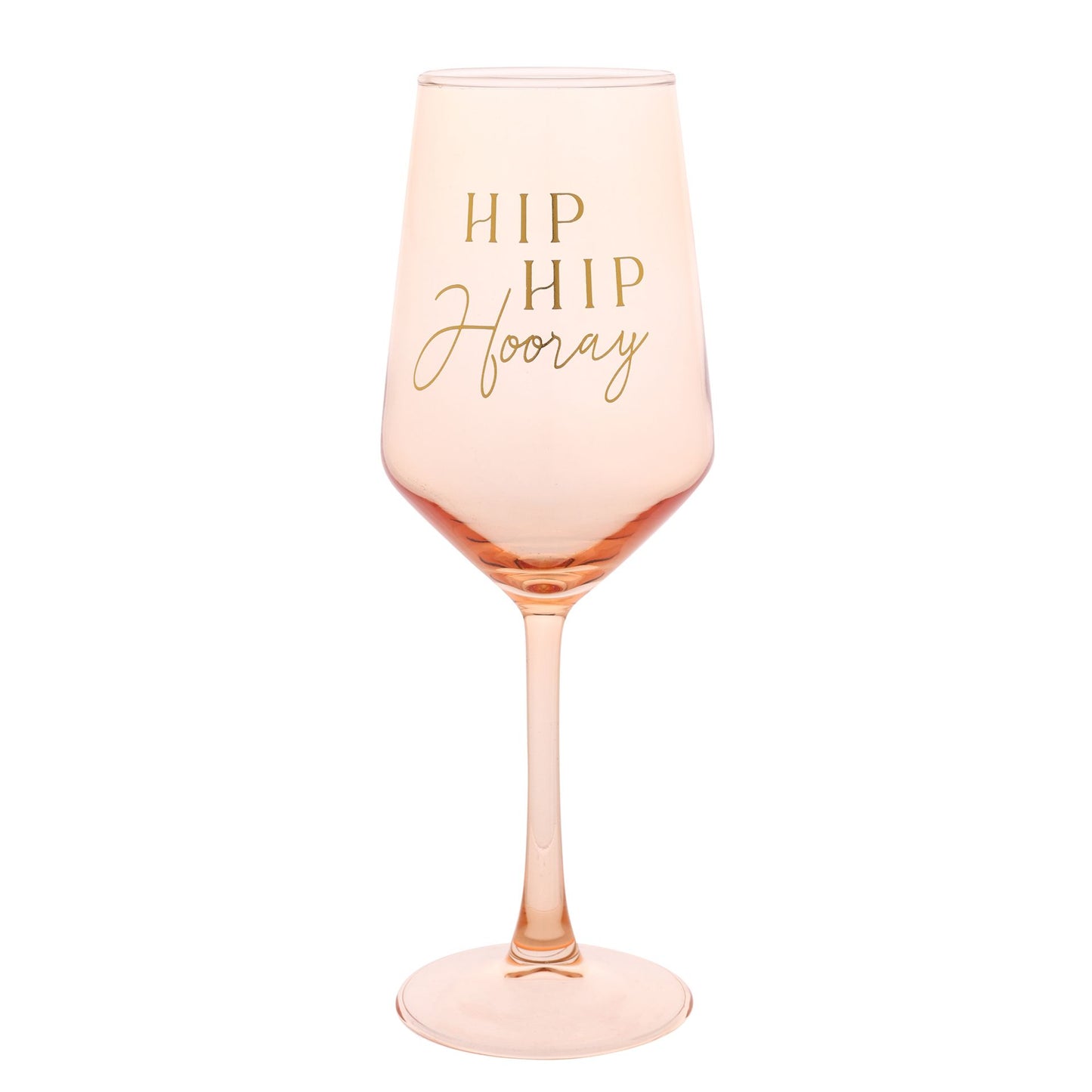 WDP Confetti Wine Glass - Hip Hip Hooray