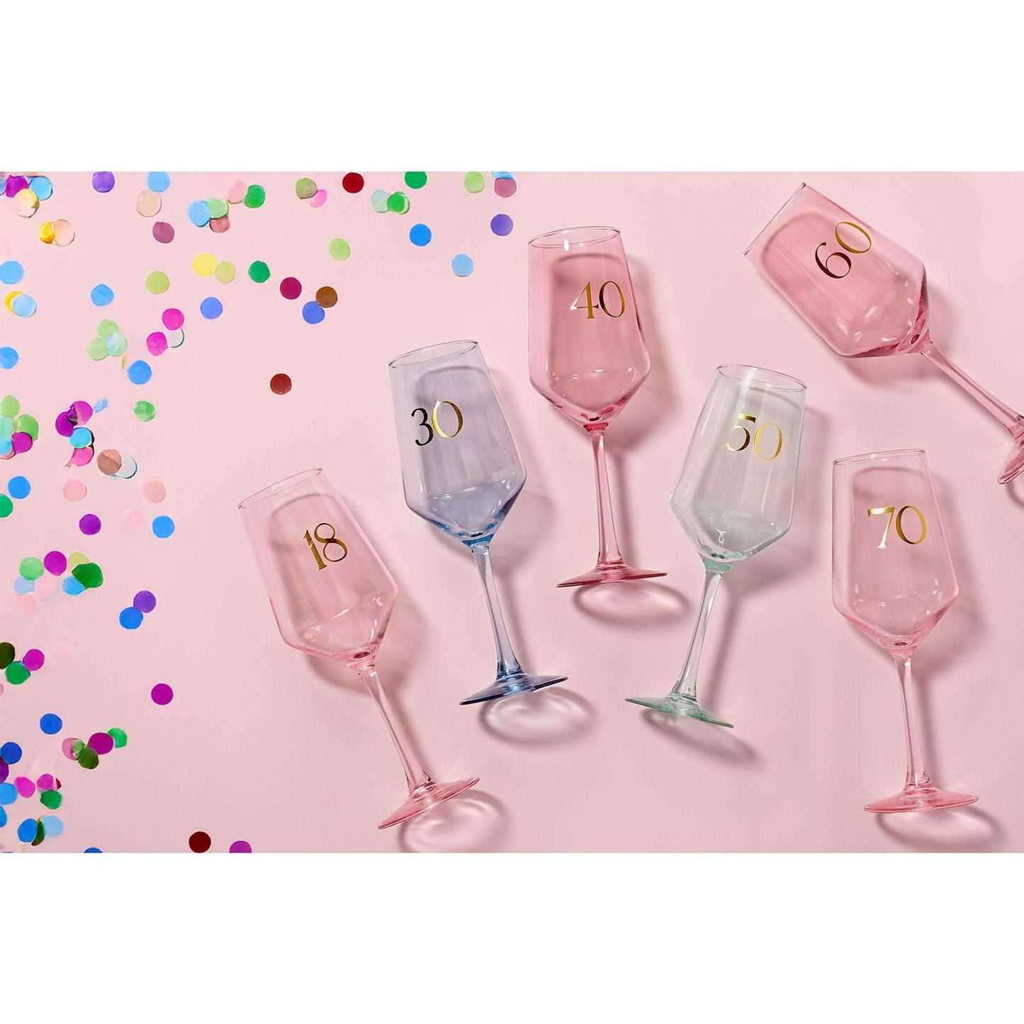 WDP Confetti Wine Glass - 60