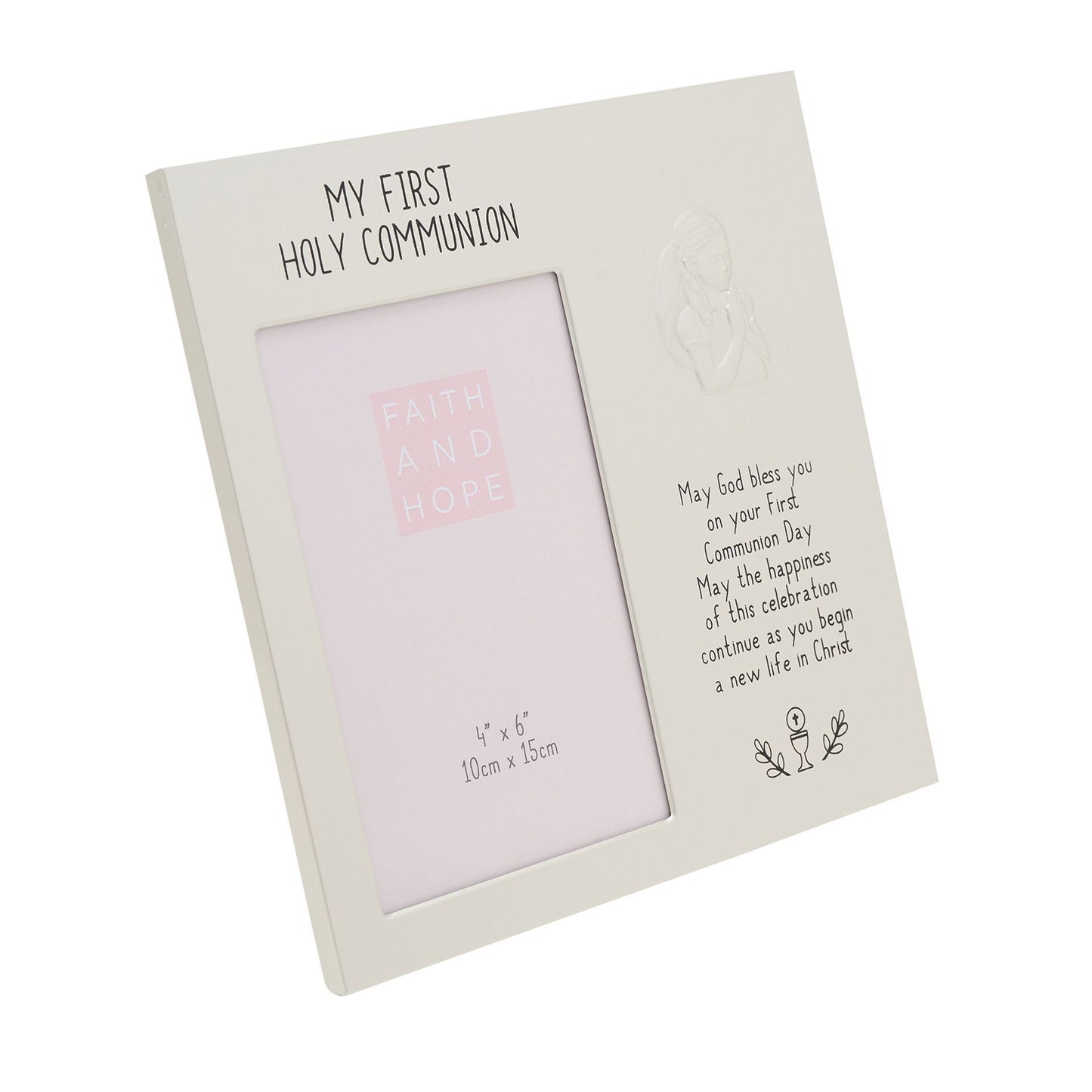 WDP Embossed Frame 4' x 6' - First Communion