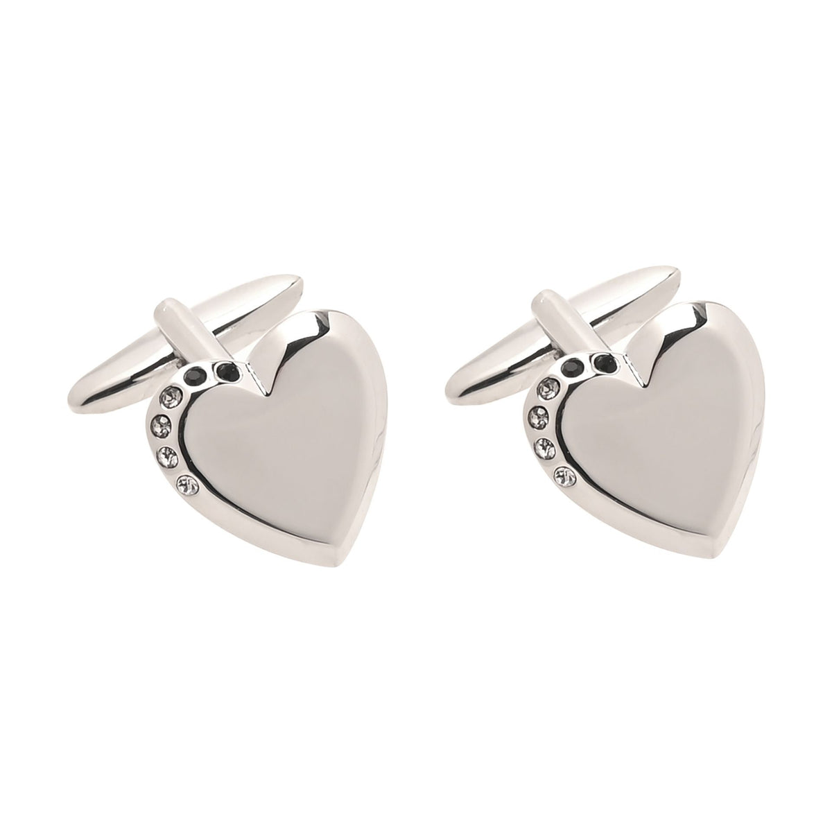 WDP Harvey Makin Crystal Heart Cufflinks