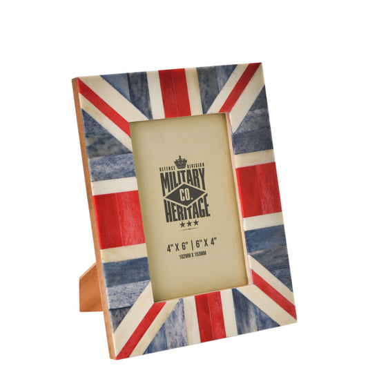 WDP Military Heritage Union Jack Photo Frame 4" x 6"